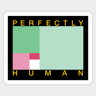 Perfectly Human - Abrosexual Pride Flag T-Shirt Sticker